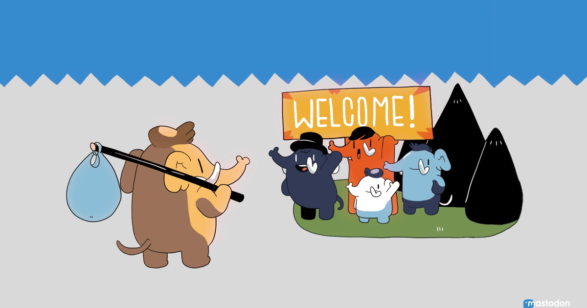 Mastodon.social welcome banner